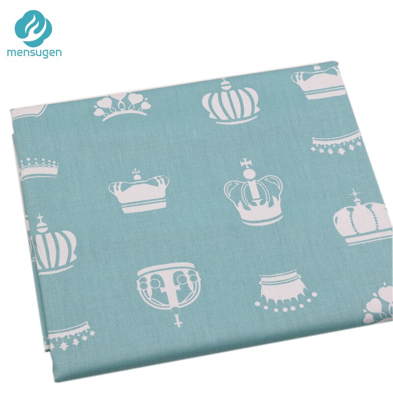 Mensugen crown chevron 100%  bomullstyg meter för patchwork quiltning baby sängkläder spjälsäng filt sömnad material