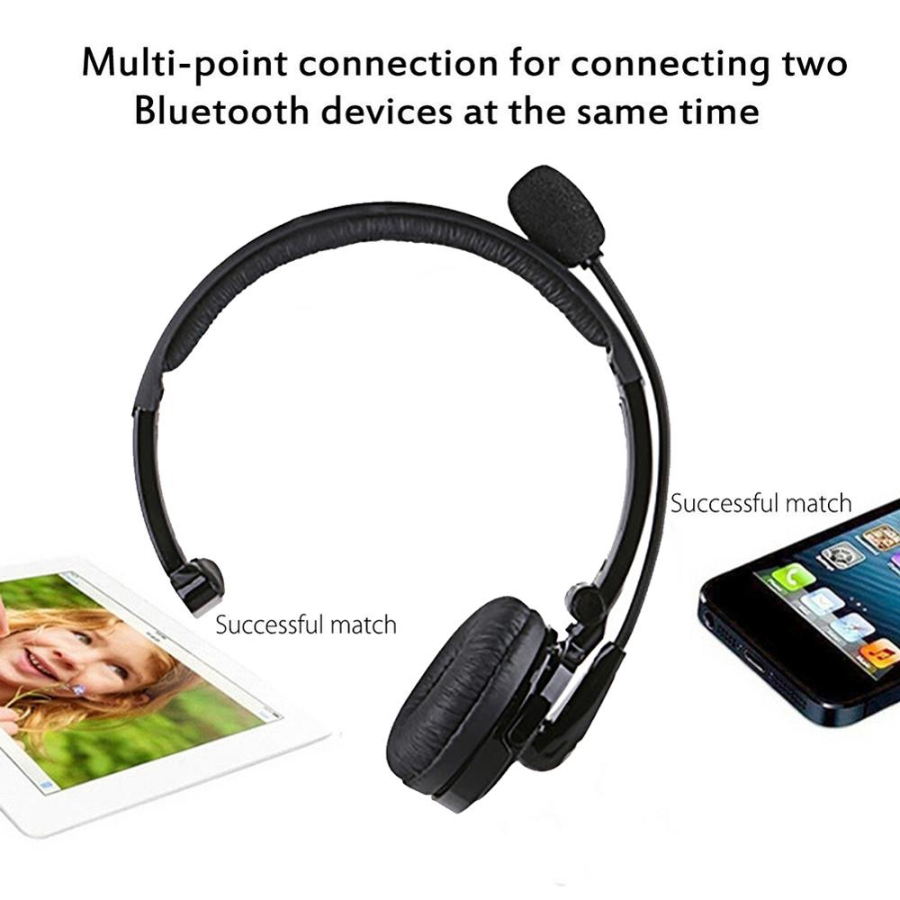 BH-M10B Portable Over-Ear Noise Canceling Wireless Bluetooth Headphones Handsfree Call Headset With Mic For Trucker Drivers