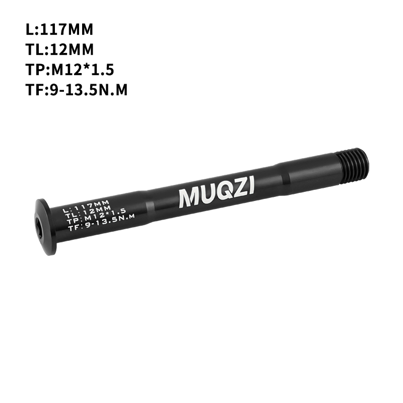 MUQZI MTB Asse Passante 15x100 15x110 12x142 12x100 12x148 Asse Ruota Bicicletta Da Strada 12mm 15mm Mozzo Perno Passante Albero Forcella: bianca