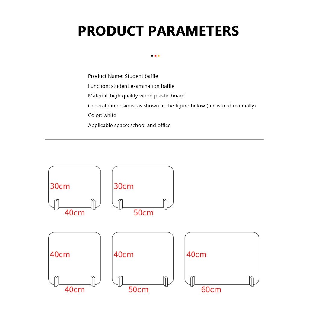 Portable Lightweight Sneeze and Cough Protective Plexiglass Shield Guard for Counters Multi-specifications For any Shop Retailer