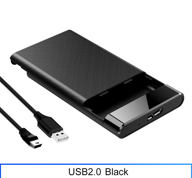 HDD Case for 2.5 Inch SSD Disk HDD Box 2.5'' SATA to USB 3.0 Hard Drive Enclosure 6TB 5Gbps Storage Case External HDD Enclosure: Beige