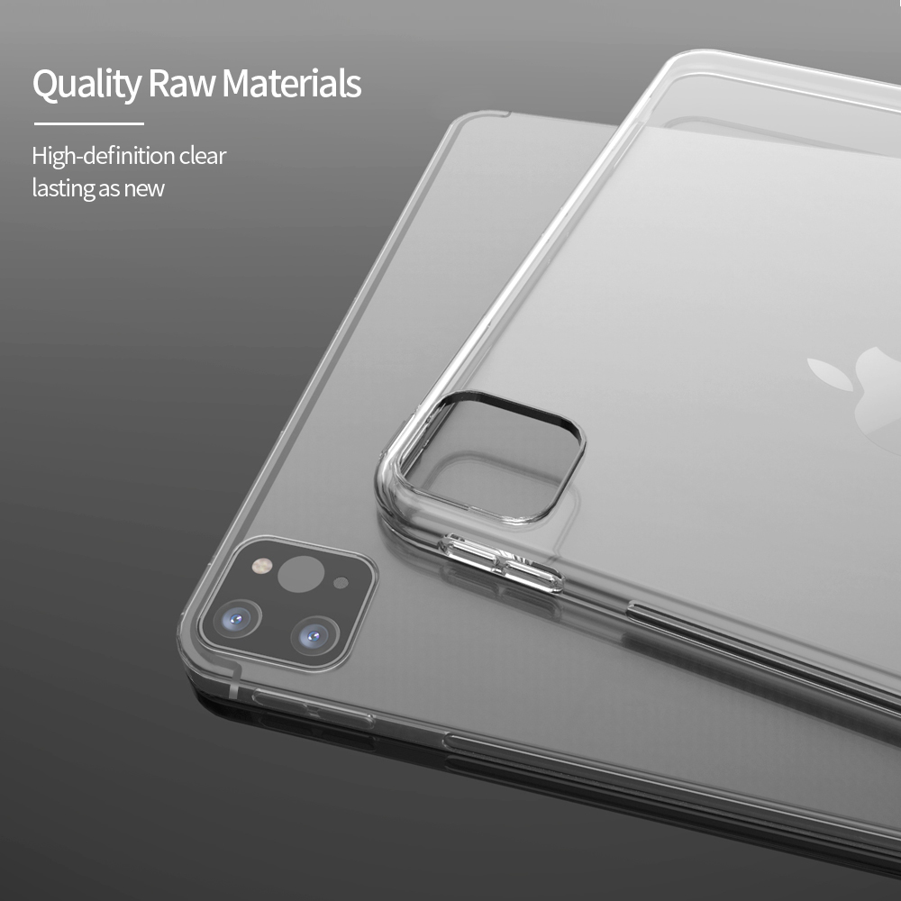Funda trasera de silicona transparente para iPad Pro 11, 12, 9, 4. ª, 5. ª, 6. ª, 2022, , 12,9,
