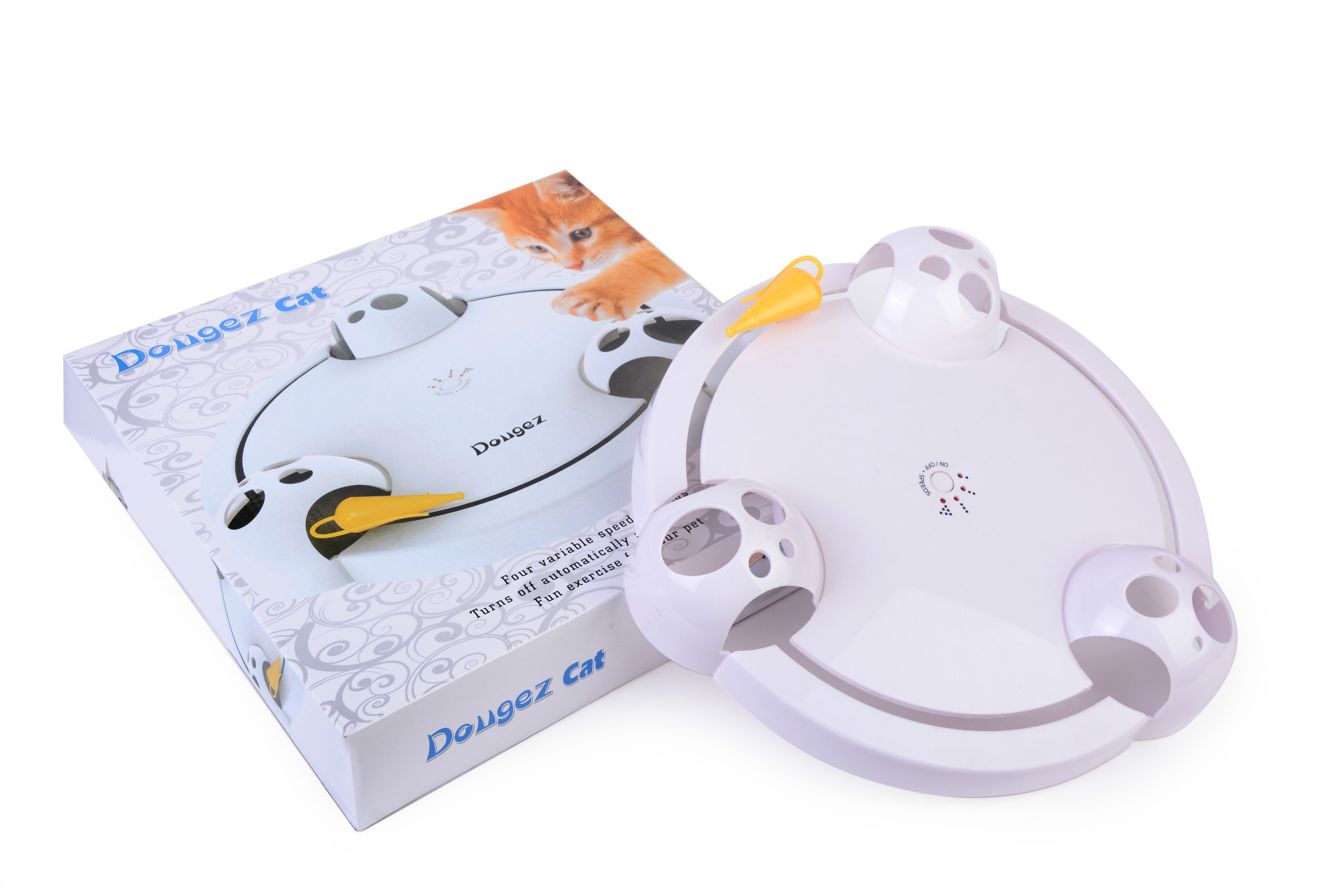 electric cat toy cat turntable crazy game cat catching mouse doggs pet products: Default Title