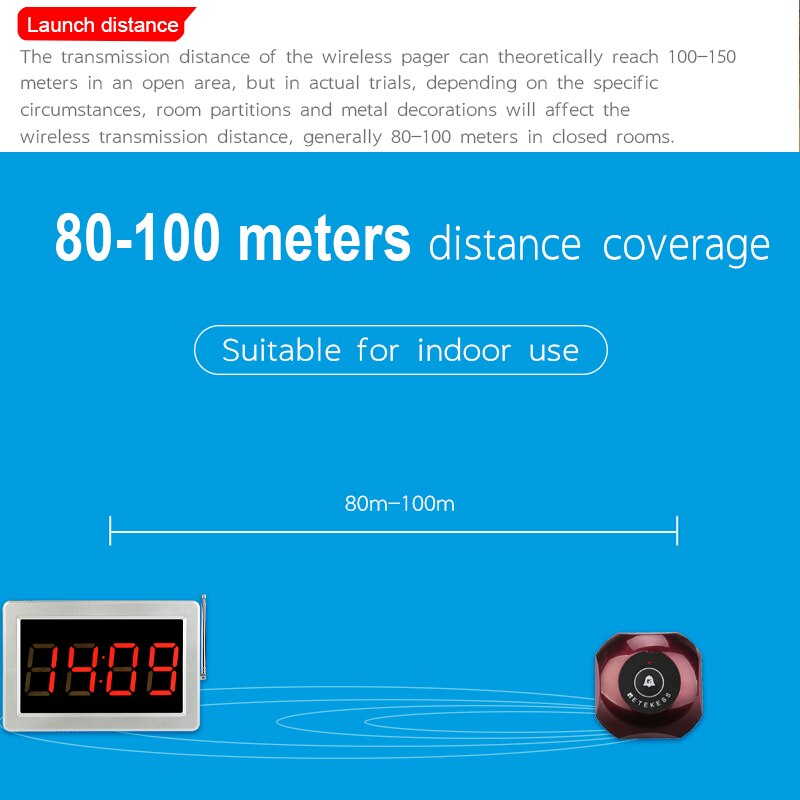 Retekess 10 stücke TD013 Wasserdichte Anruf Geschmack Absender Kellner Aufruf System kabellos Pager Gastronomie Café F9477