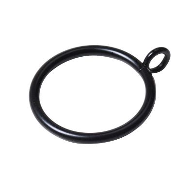 Binnendiameter 38/45Mm Metalen Ringen Opknoping Met Haak Proces Gordijn Zilveren Ringen Romeinse Staaf Haken Gordijn Accessoires CP055TF: 02 Black / 30PCS diameter 38mm