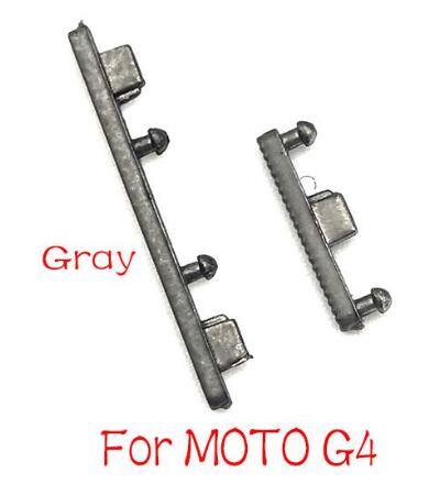 Botones de volumen para Motorola Moto G4 G6 G7 Play Plus, piezas de carcasa, Power One Vision One Action, novedad: G4 Grey