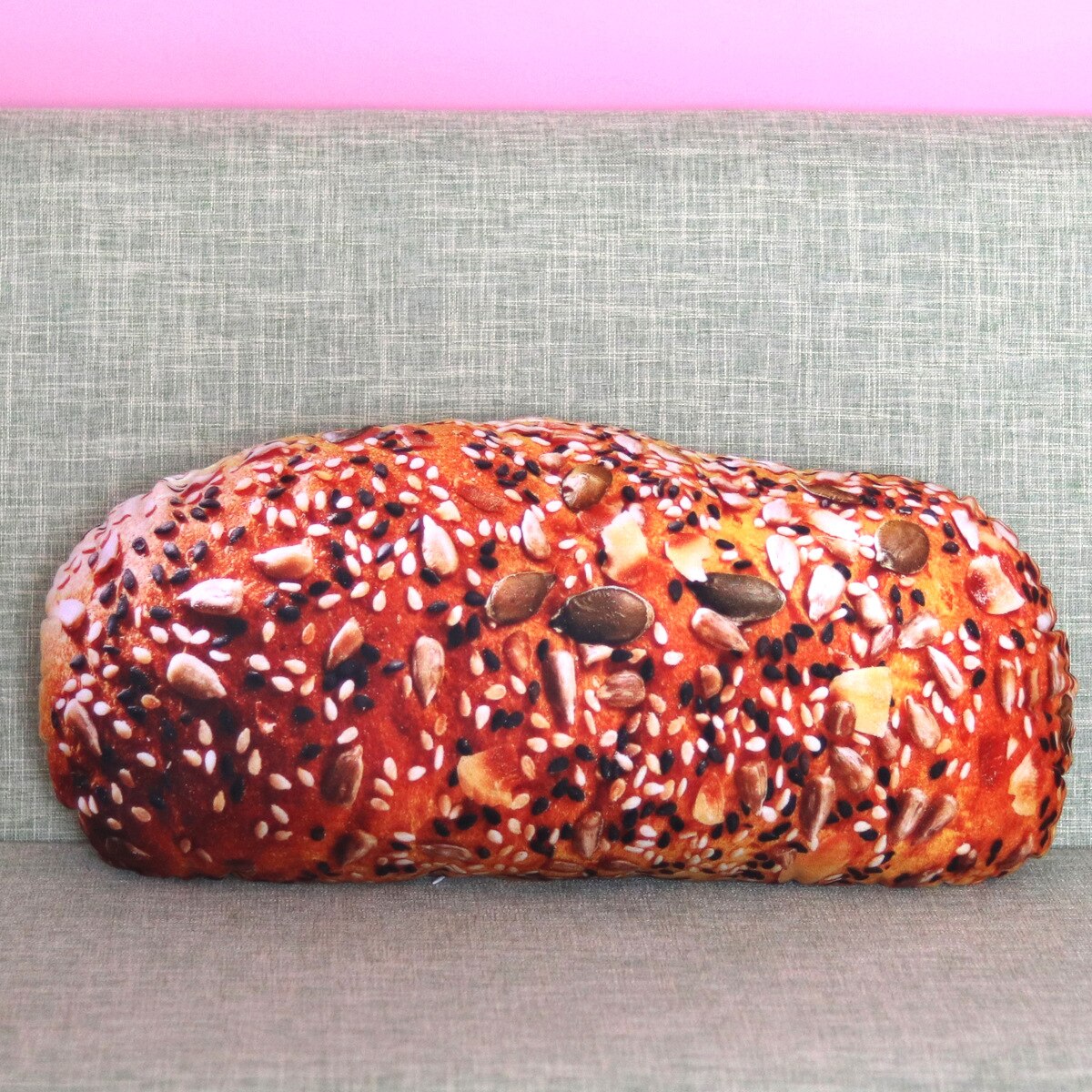 3d simulation mad pude rygpude sjov smør kiks brød hamburger tegneserie plys legetøj sofa stol pude siesta pude