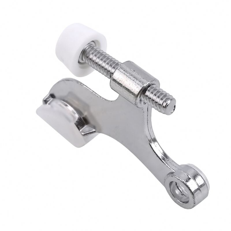 Heavy Duty Adjustable Hinge Pin Door Stopper Stops with Bumper Tip Hardware Home