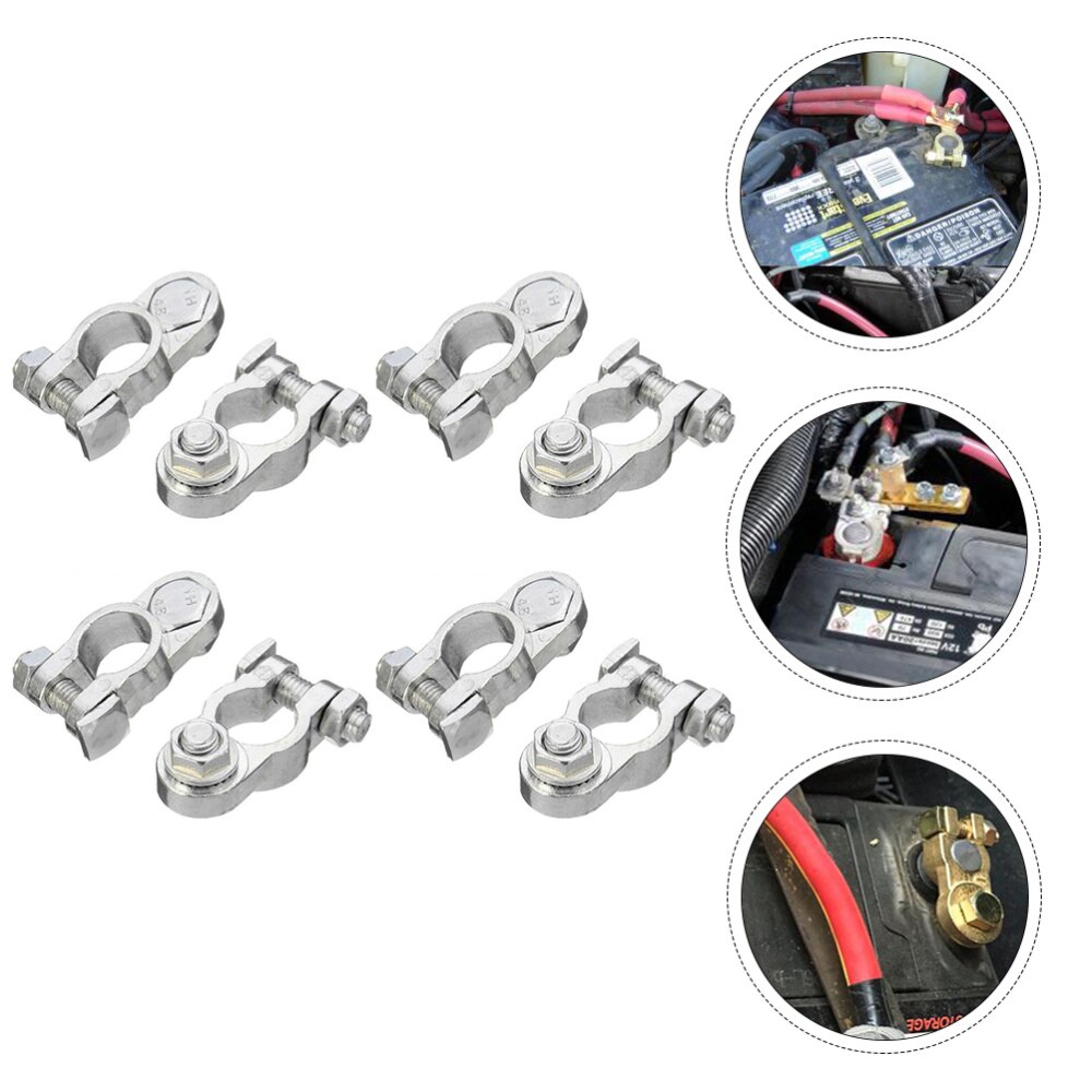 8Pcs Battery Clip Portable Practical Useful Battery Terminal Battery Holder Storage Battery Clip for Car