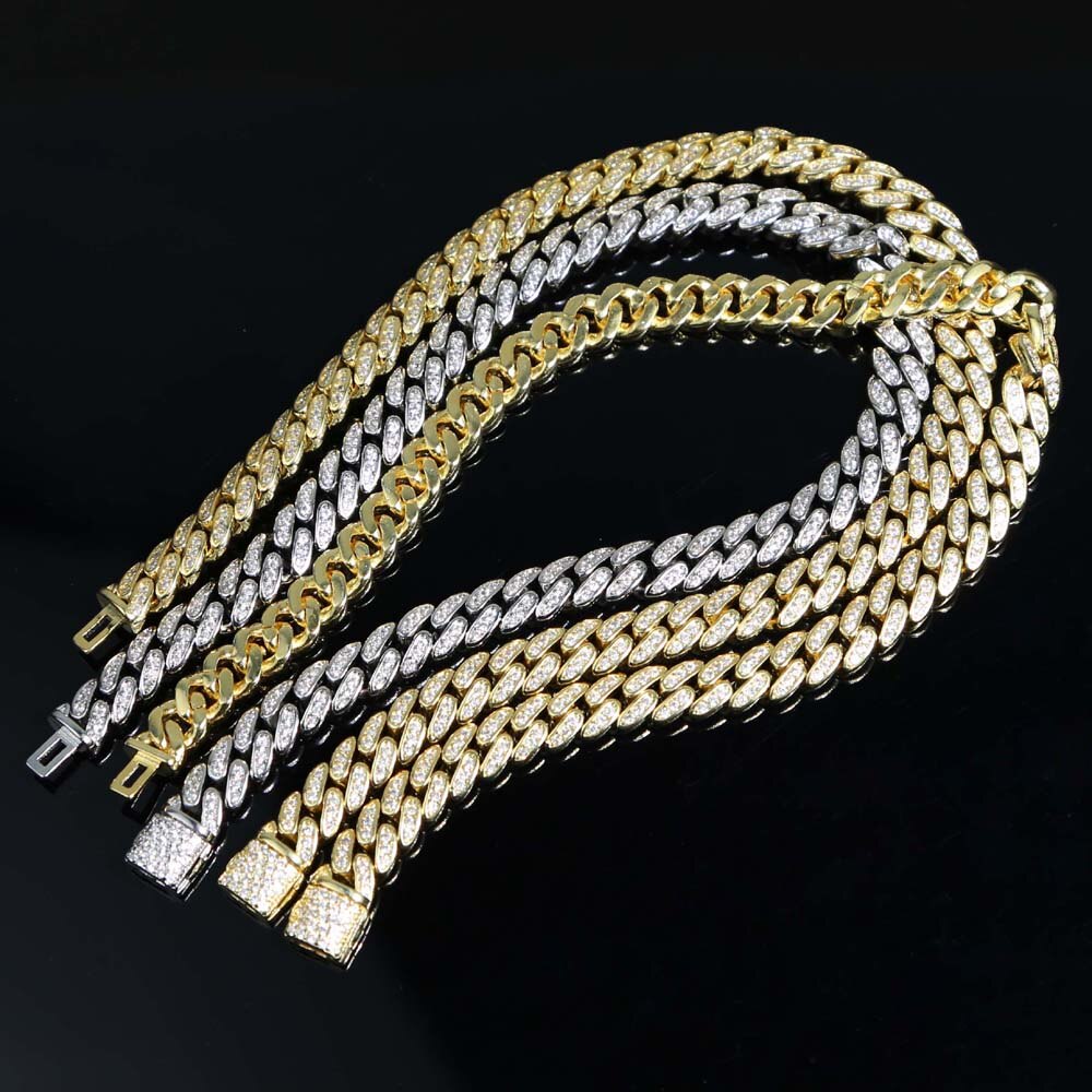 6.5mm width iced out bling cubic zirconia Cuban Chain anklet for women girls hiphop summer beach thin foot chain anklet 9" 10"