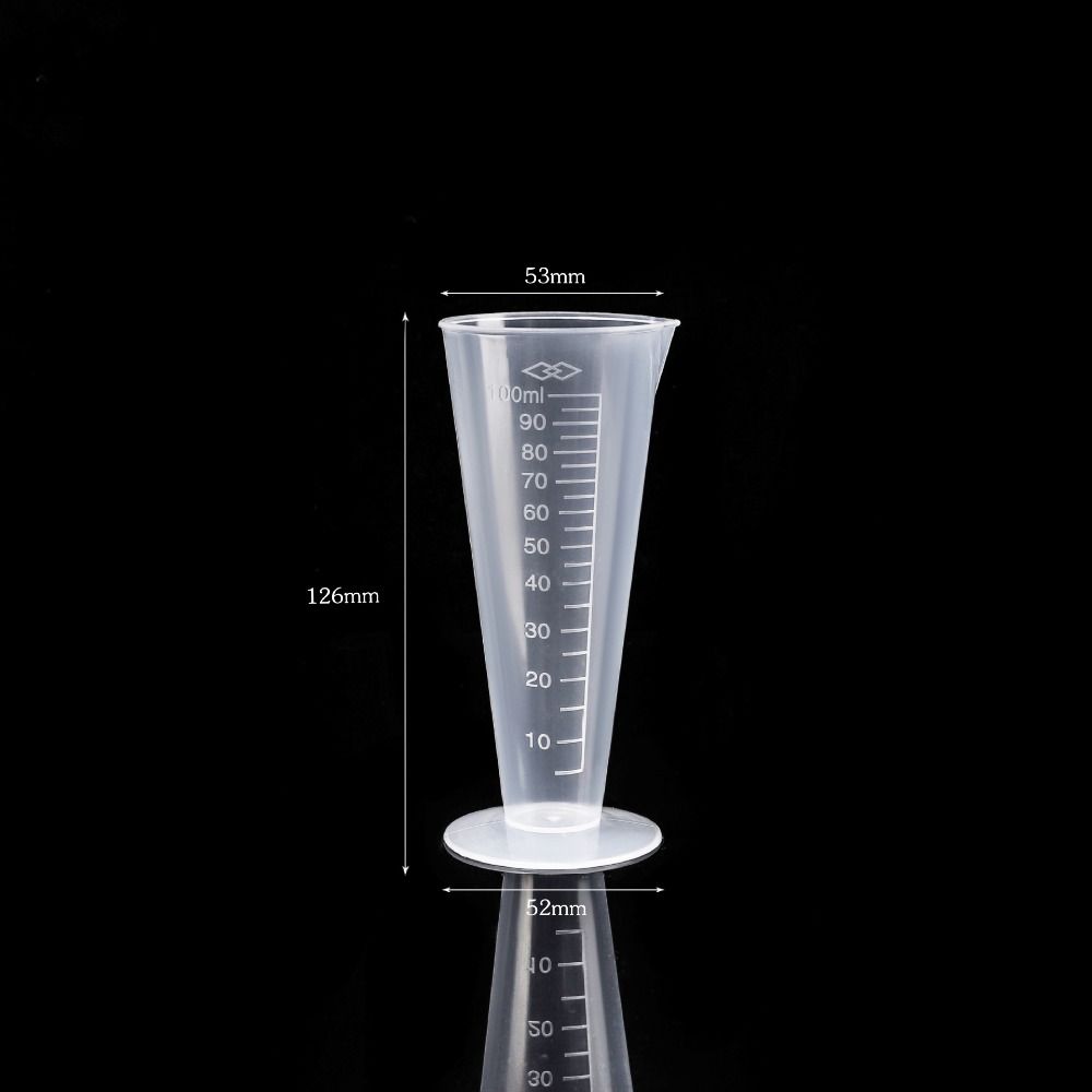 Vaso de medición graduado de plástico de gran capacidad, vaso de laboratorio transparente con tapa, taza mezcladora transparente, cocina y horneado: violet