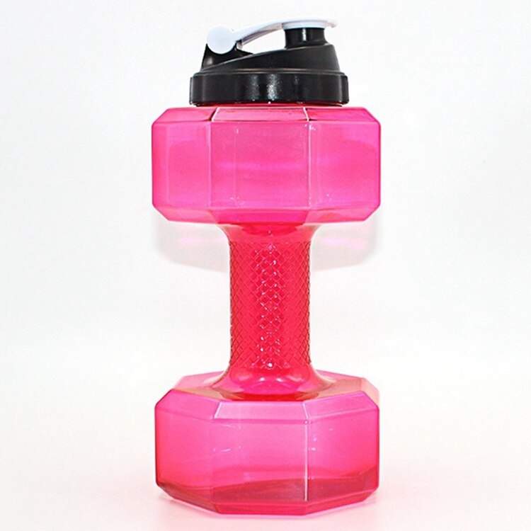 2200mL Portable Water Dumbbell Large Capacity Water Filled Dumbbells Weights for Fitness Home Gym Training Adjustable Dumbbells: Red