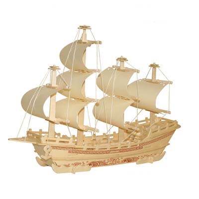 Seide Kaufmann Schiff Puzzle 3D Holz Rätsel Für freundlicher Segeln Schiff Pädagogisches Spielzeug Montage Holz Bausätze Schreibtisch Dekoration