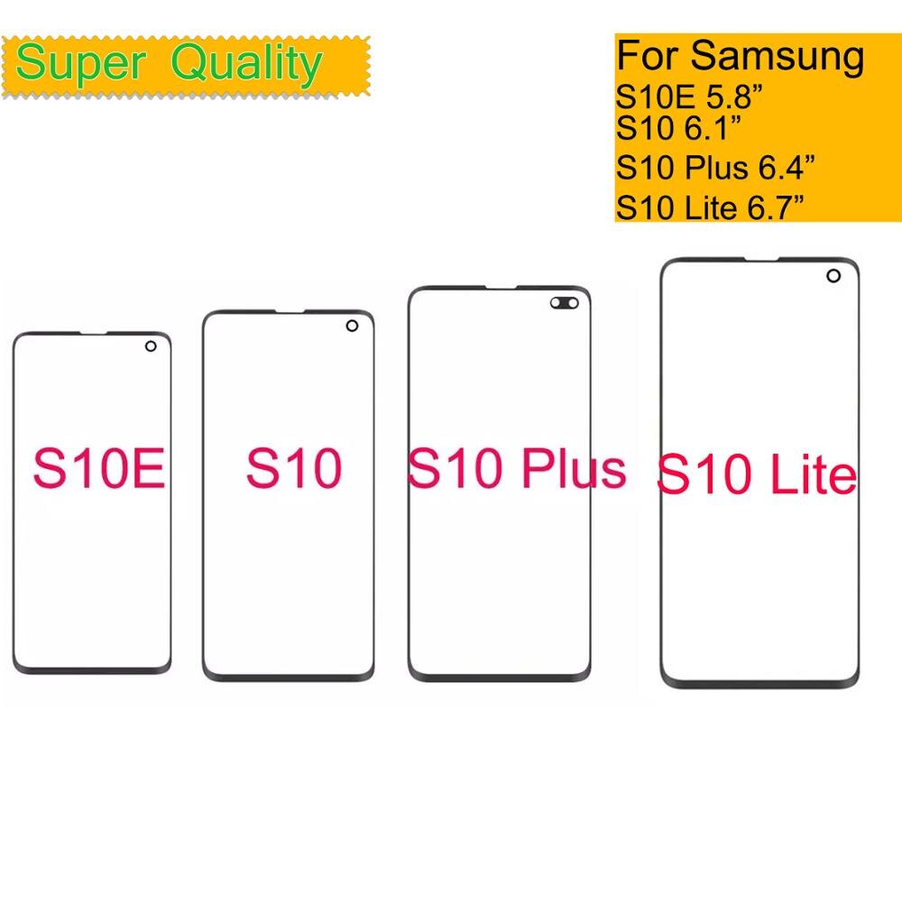 S10 For Samsung Galaxy S10 S10E S10 Plus Touch Screen Front LCD Glass Panel Outer Glass Lens S10 Lite Touch Panel Replacement