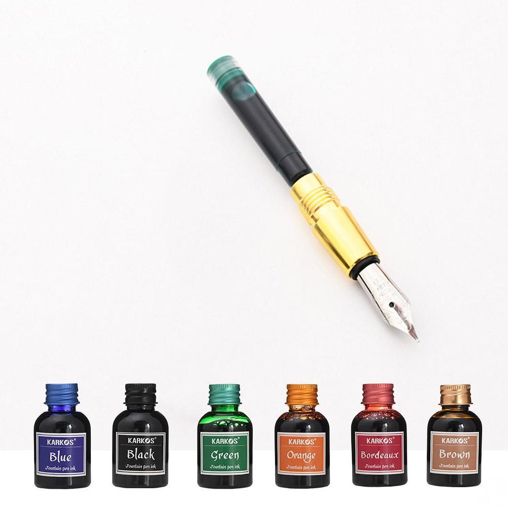 Pure Colorful 30ml Fountain Pen Ink Refilling Inks Stationery School D2E6