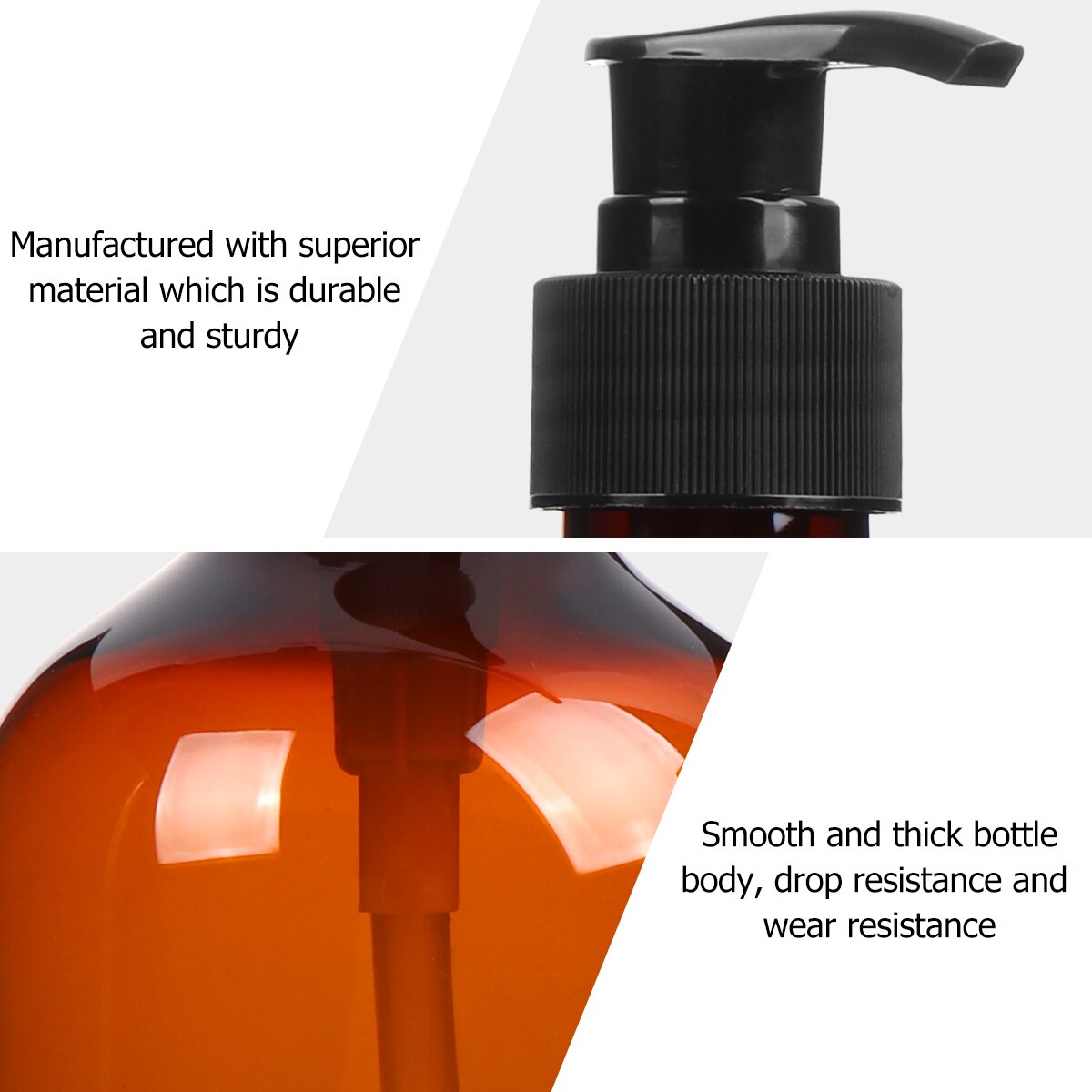 4Pcs 500 ML Lotion Bottles Travel Set Refillable Shampoo Lotions Liquid Sub Bottles for Hotel Home Bathroom Business Travel A50