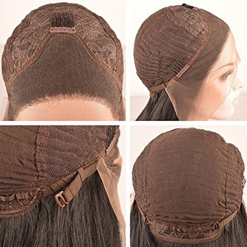 Natural Black Long Water Wave Lace Front Wig Synthetic Hair With Baby Hair High temperature Heat Resistant Fiber Hair G
