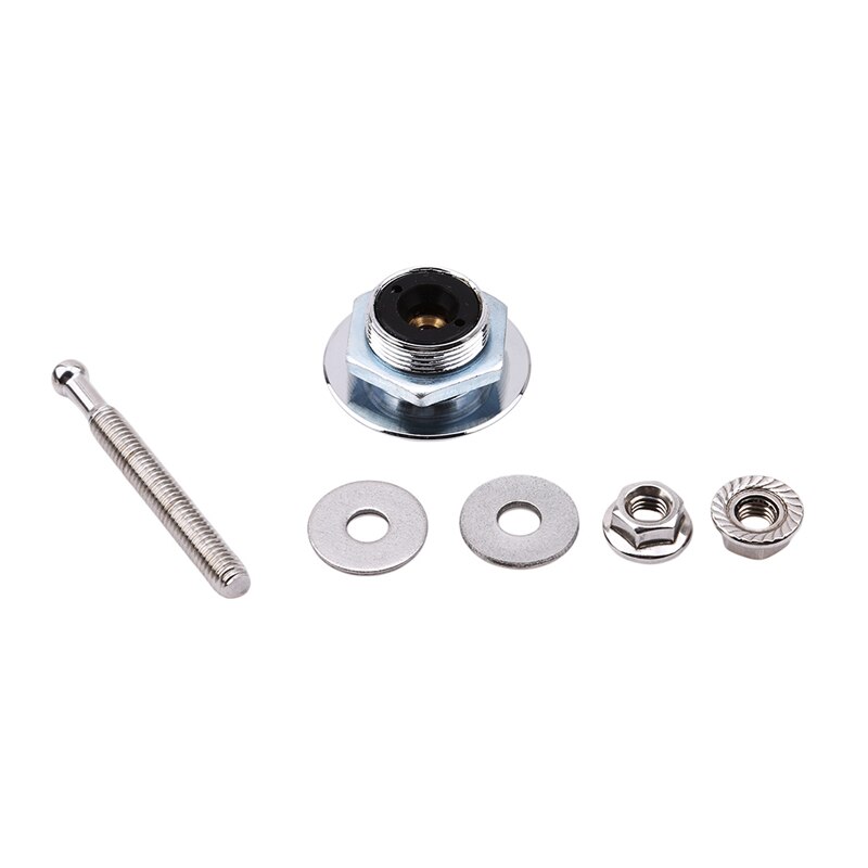 Push Button Billet Hood Pins Lock Clip Kit Engine Bonnets Lock Aluminum Car Quick Latch: silver