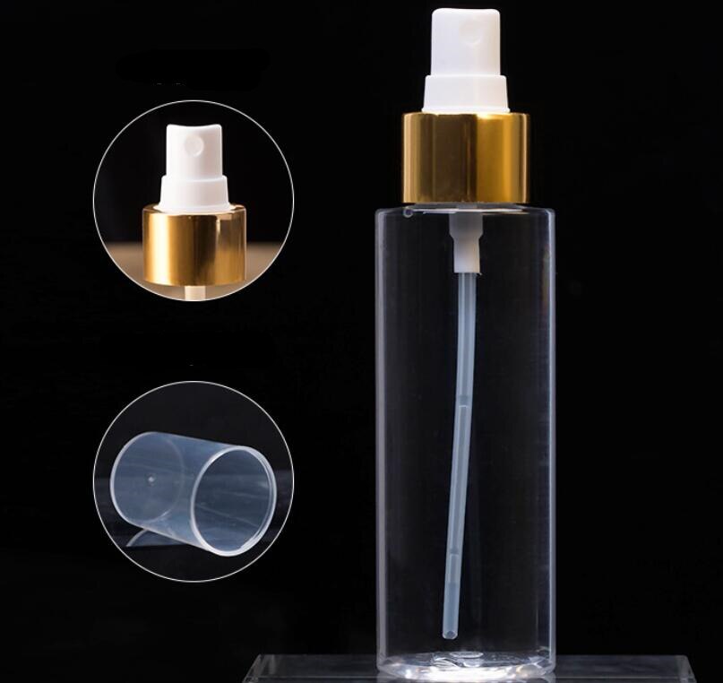 12pcs 100ml-250ml Plastic Spray Bottle for Alcohol Vinegar Sprayer Cylinder Bottle, White With Fine Mist Sprayer And Over cap