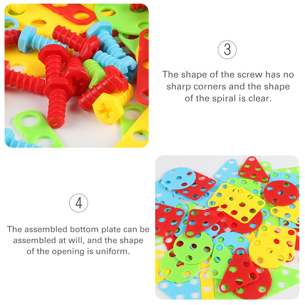 Speelgoed Voor Jongens Boor Puzzel Educatief Speelgoed Diy Schroef Groep Speelgoed Kids Tool Kit Plastic Jongen Puzzel Mozaïek Building Toy baby Gereedschap