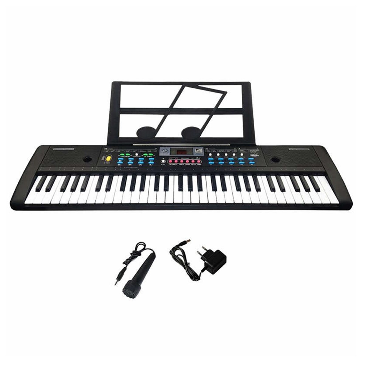61 Key Music Electronic Keyboard Electric Digital Piano Organ with Microphone/Music Stand Chirdren