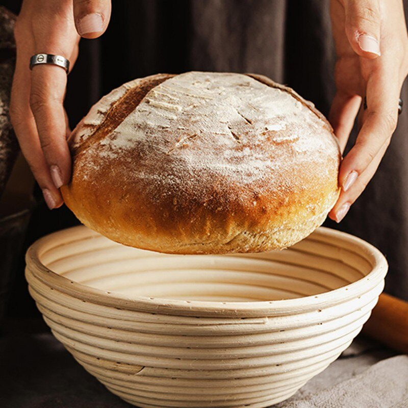 Oval Rattan Bread Proofing Basket Natural Rattan Wicker Woven Dough Fermentation Sourdough Banneton Bread Basket