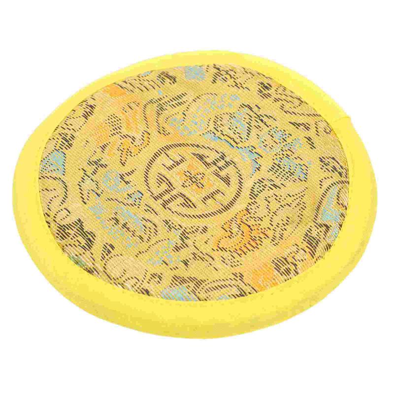1pc Tibetan Meditation Singing Bowl Cushion Pillow Ritual Instruments Buddhist Sound Therapy Bowl Mallet Mat Handmade Carft