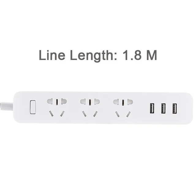 Original xiaomi mijia steckdosen leiste 3 2a schnell aufladbare usb Häfen 3 steckdosen 6 steckdosen von xiaom mi Heimat schwarz mit Adapter: Himmel Blau
