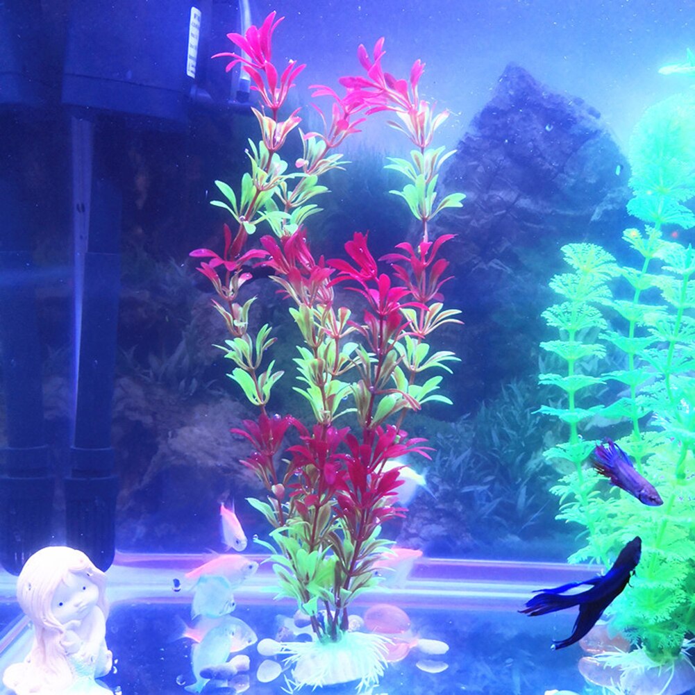 Plantas acuáticas artificiales que brillan en la oscuridad, acuario, decoraciones para acuarios, suministro de decoraciones para el hogar