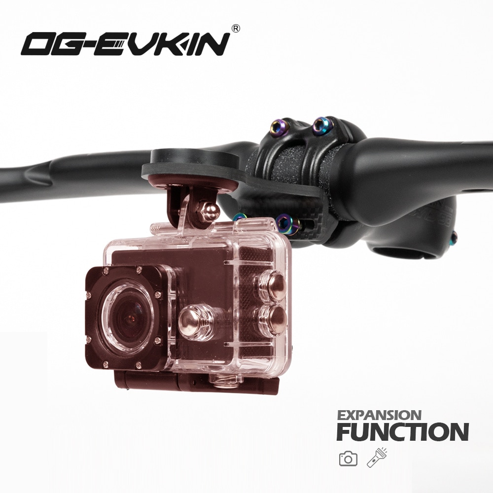 OG-EVKIN CM-02+ Bike Stem Extension Carbon Computer Mount Code Table Rack For GPS/Bike Computer/Camera/Light Bicycle Accessories