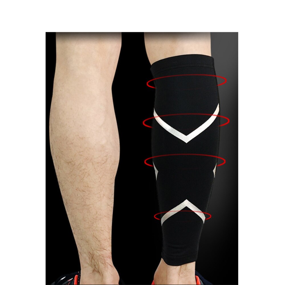 1PC Elastic Calf Sleeve Support Socks Shin Guard for Hiking Badminton Football Basketball Running Cycling