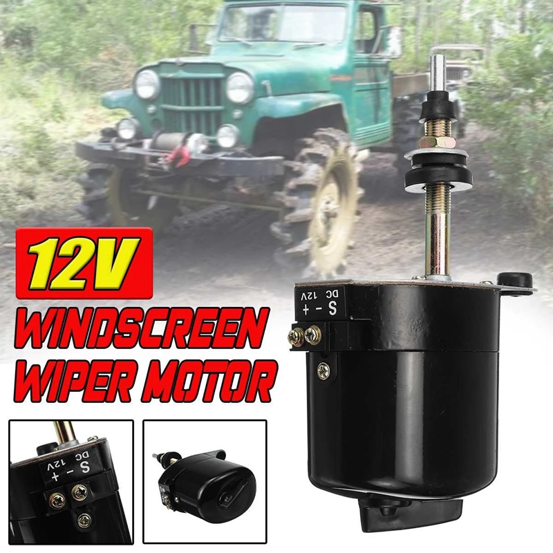 Windscreen Wiper Motor,12V Car Auto Windshield Windscreen Wiper Motor for Willys Jeep Tractor 01287358 7731000001: Default Title