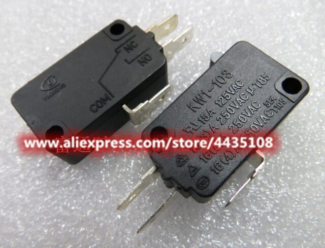 2pcs KW1-103 micro switch 15A 125V large micro switch limit microwave oven micro switch