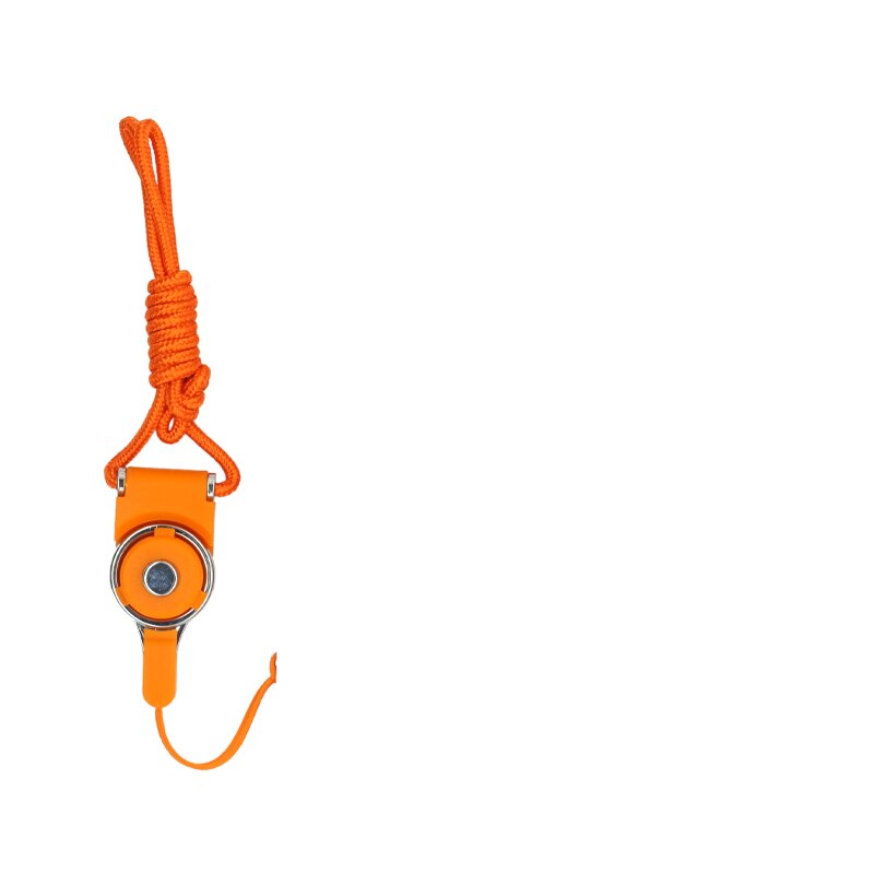 Portefeuille destacável celular pescoço cordão para iphone colhedores id crachá titular preto azul verde rosa tour de cou porte clefs: Laranja