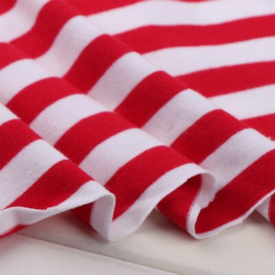 Tela de algodón pelada Lycra teñida tela fina para el material de la camiseta del verano: RED