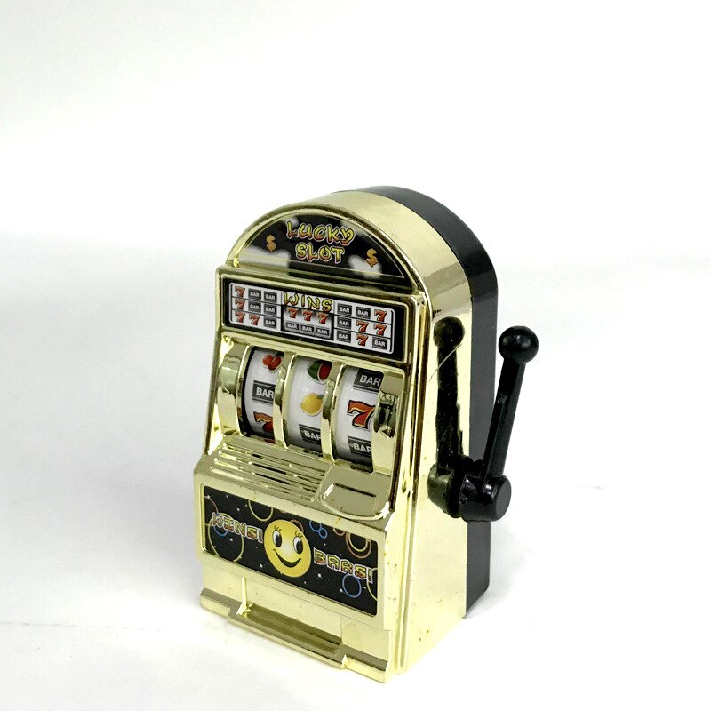 Simulación, Mini máquina de lotería, máquina de lotería de plástico para niños, máquina de juego, juguete de descompresión: Dorado