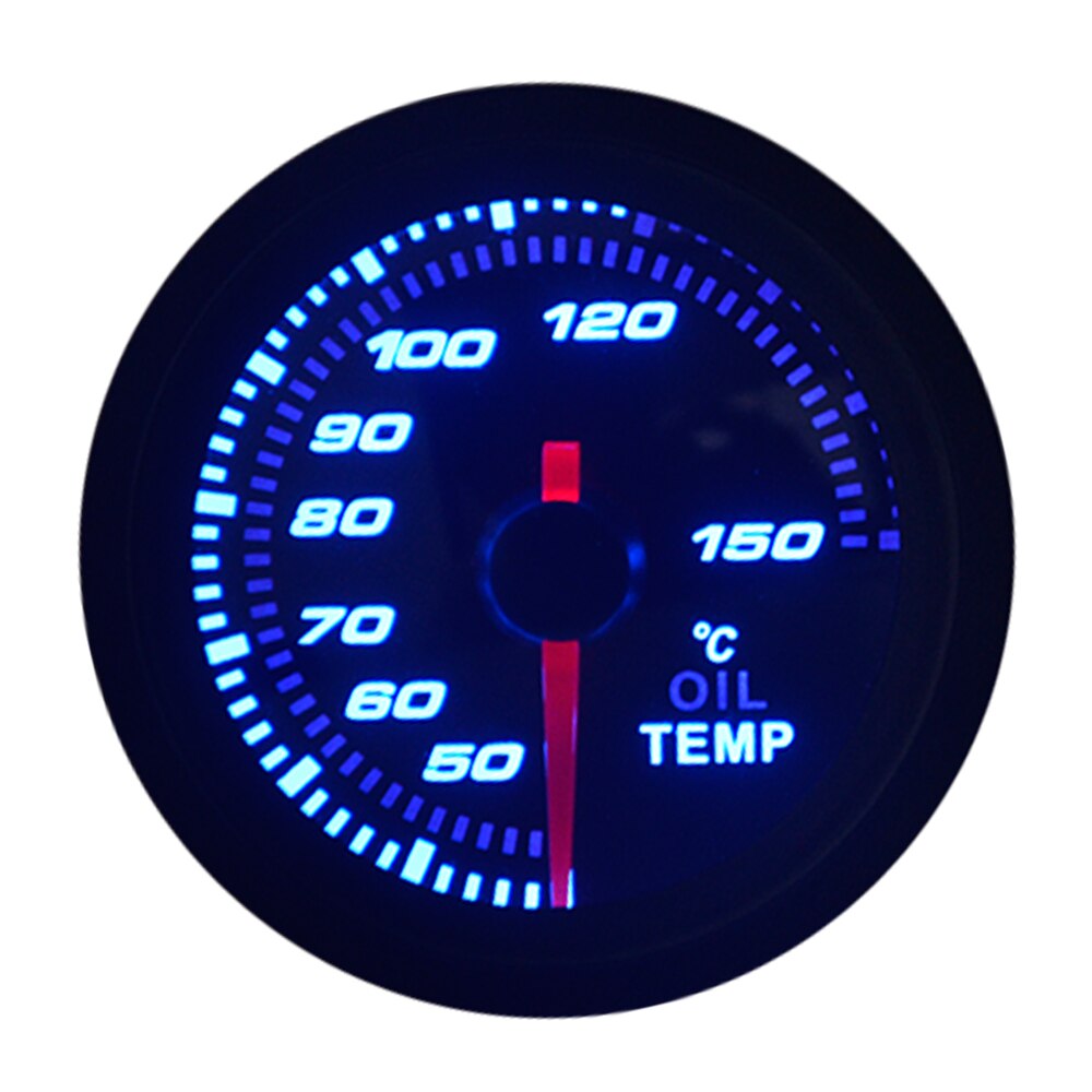 2 "52Mm Universele Olie Temperatuur Auto Gauge 40-150 C Meter Auto Blauwe Led