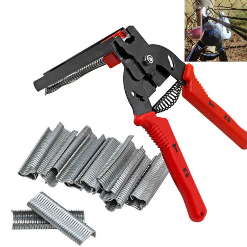 Red Hog Ring Heavy Duty M Nail Plier Fencing Fence Wire Ringer Gabion Mesh