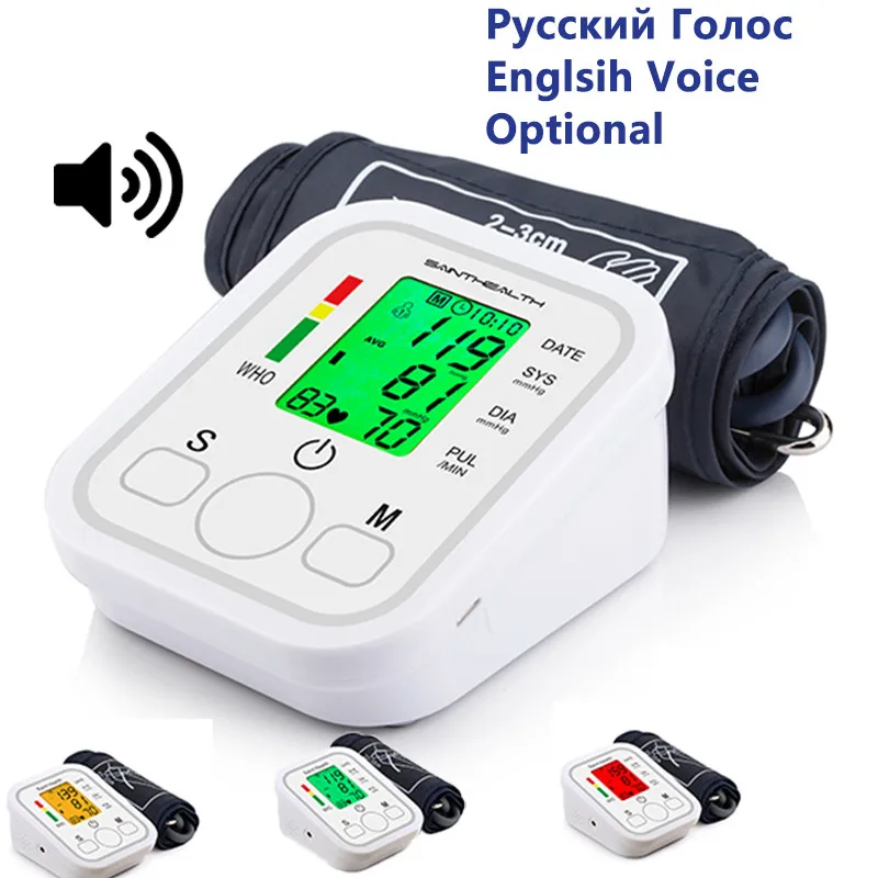 Englisch oder Russische blutdruckmessgerät haushalt medizinisch Blut Druck Monitor healthcare tonomete messgeräte blutdruck medizinprodukte