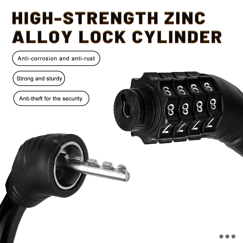 X-TIGER candado para bicicleta de montaña con contraseña de 4 dígitos candado para bicicleta candado de seguridad portátil para motocicleta Scooter Eléctrico Universal