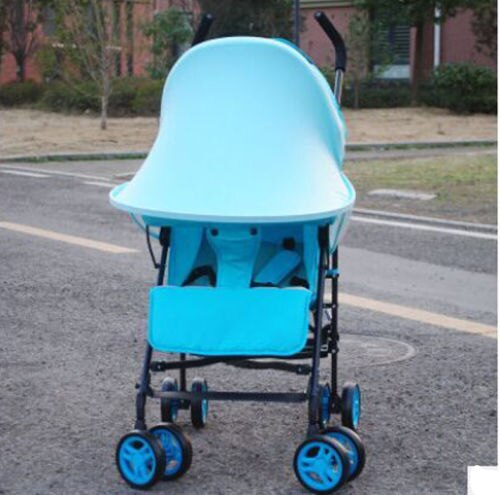 BABY Sun Shade Canopy For Pushchair Buggy Pram Stroller UV CUT: Blue