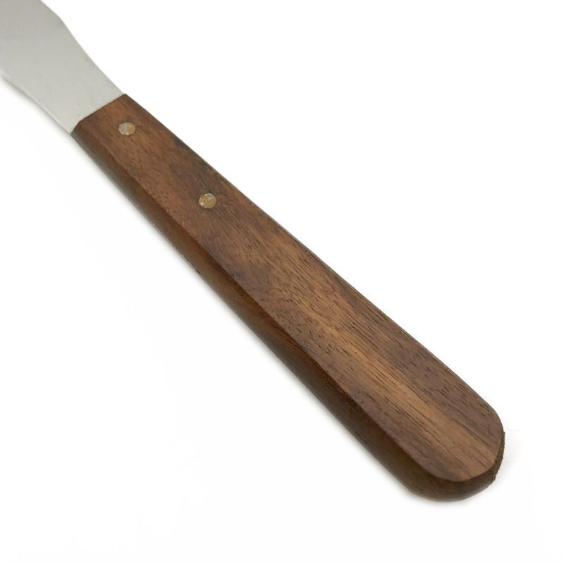 Espátula de yeso para laboratorio Dental, herramienta quirúrgica con mango de madera, alginato y mezcla de Metal