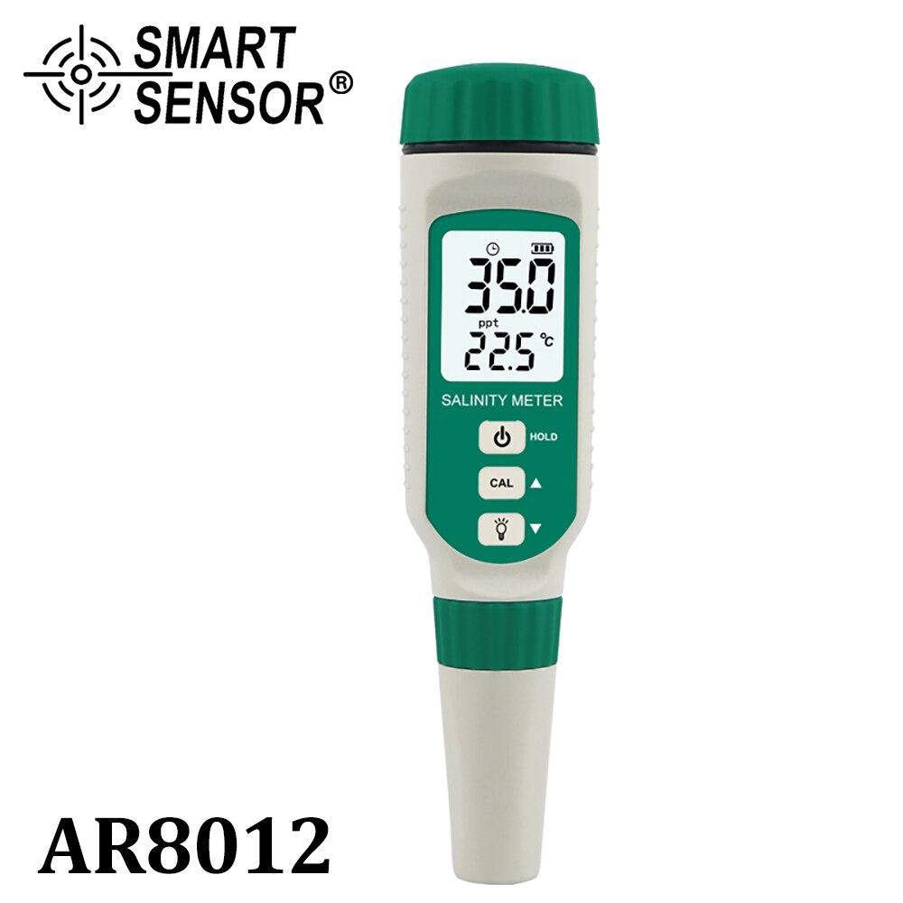 Salinometer Salinity Test Pen Beverages Drink Salt value and temperature of solvent Content Meter ATC Seawater Measuring AR8012: Default Title