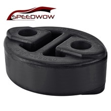 Speedwow gummi 2 huller udstødningsdæmper bøjler montering beslag udstødningssystem dele udstødningsring bøjle beslag holder sort