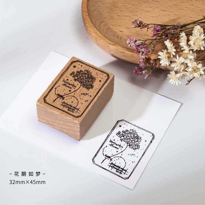 Sellos de goma madera Vintage, sello de caucho para manualidades, para hacer tarjetas, álbum de recortes: E