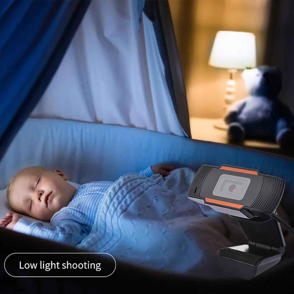 720/1080P Webcam USB Video Recording Built-in Mic Camera for Laptop Desktop PC