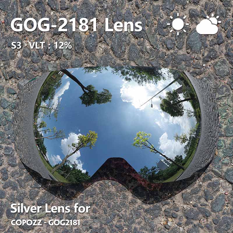 Copozz alkuperäinen magneettilinssi hiihtolaseille gog -2181 linssi anti-fog  uv400