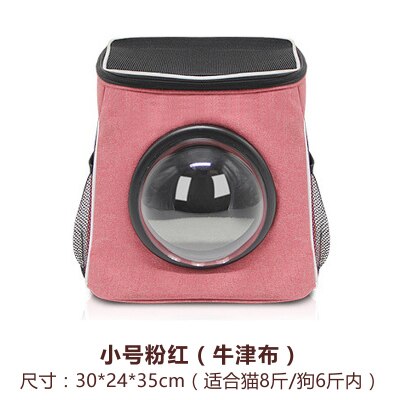 Cat space bag cat backpack pet dog travel out backpack back dog cat cat canvas carry cabin school bag: Gray