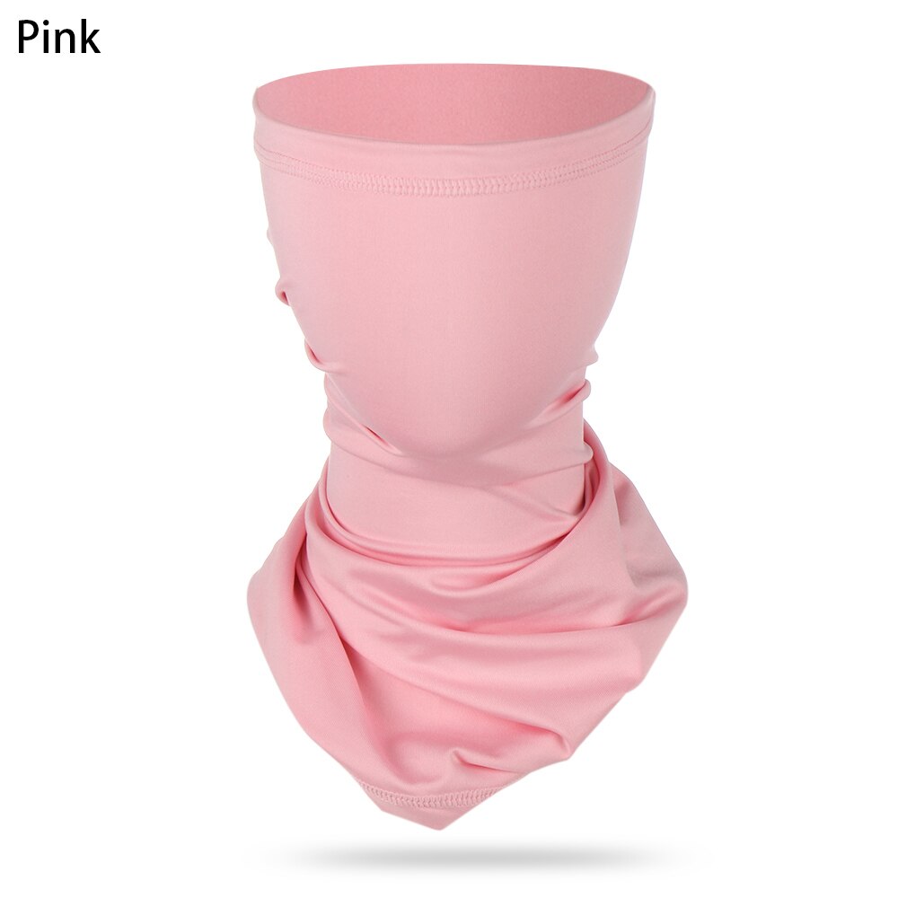 Foulard magique respirant, masque facial fin, cache-cou, bandana, cagoule de sport, cyclisme, demi-foulards: Rose