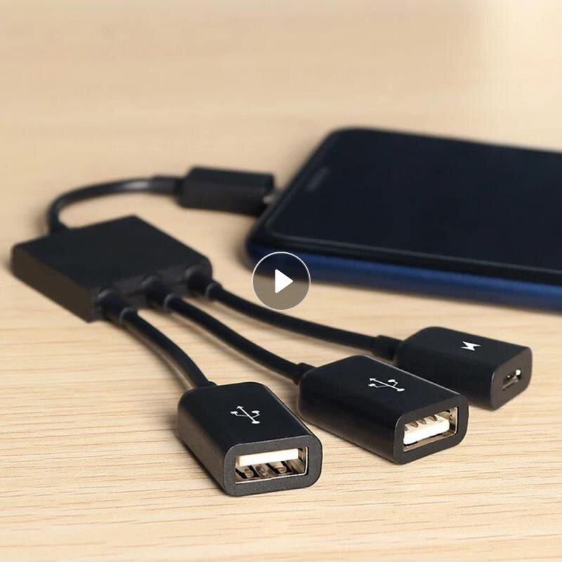 Adaptrar omvandlare för mus tangentbord för android mikro usb port spel kabel surfplatta svart mobiltelefon